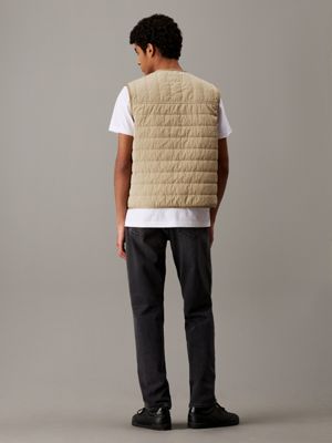 tree house lightly padded gilet for men calvin klein jeans