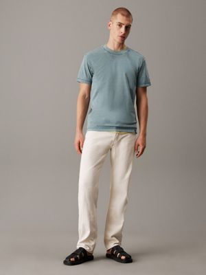 trooper washed cotton t-shirt for men calvin klein jeans