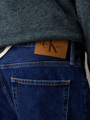 denim dark 90's loose jeans for men calvin klein jeans