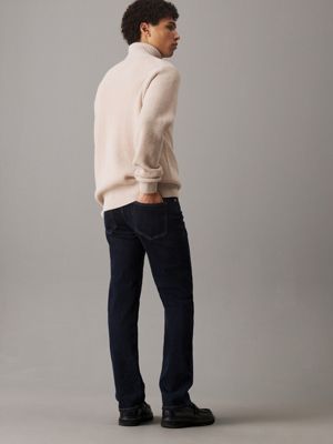 denim jeansy straight standard dla mężczyźni - calvin klein jeans