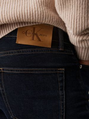 denim dark standard straight jeans voor heren - calvin klein jeans