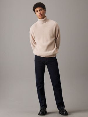 denim dark standard straight jeans voor heren - calvin klein jeans