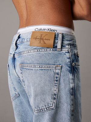 denim light standard straight jeans for men calvin klein jeans