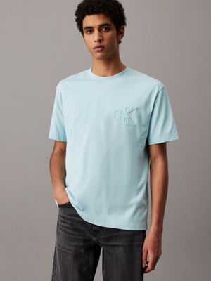 green logo appliqué t-shirt for men calvin klein jeans