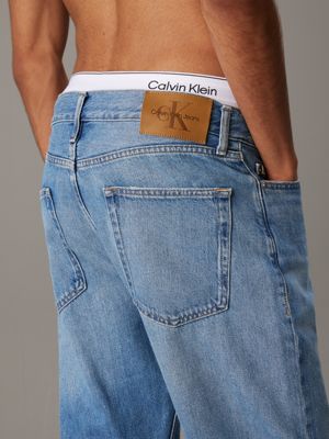 denim medium standard straight jeans for men calvin klein jeans