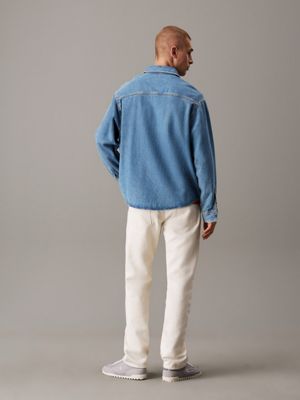 denim medium relaxed denim shirt for men calvin klein jeans