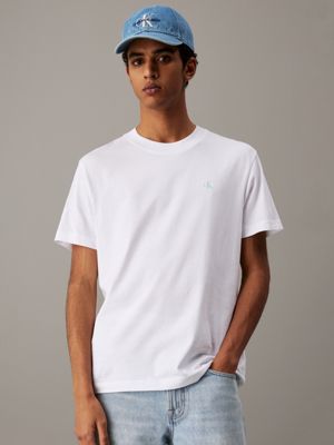 white back logo t-shirt for men calvin klein jeans