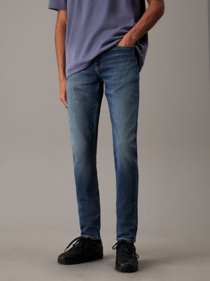 denim slim tapered jeans for men calvin klein jeans