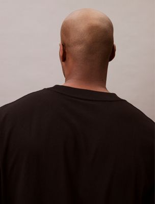 ck black plus size monogram t-shirt for men calvin klein jeans