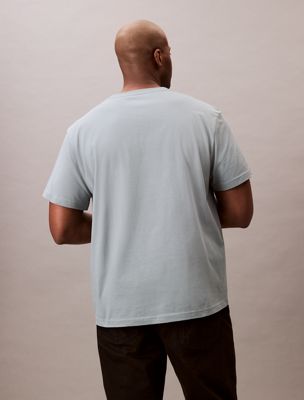 lead plus size logo t-shirt for men calvin klein jeans
