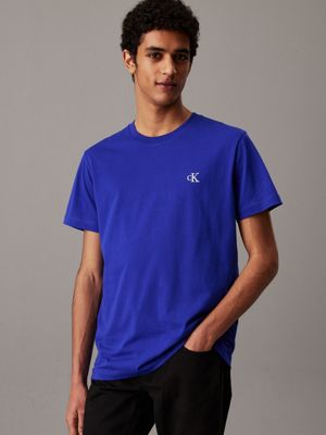 blue monogram t-shirt for men calvin klein jeans