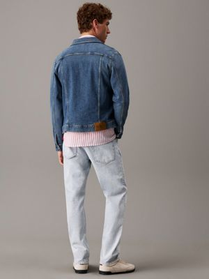 denim dark slim denim jacket for men calvin klein jeans