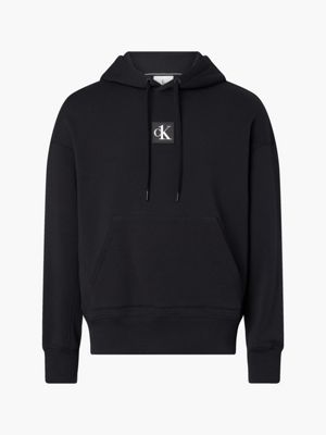  unisex organic cotton hoodie - ck one for adults gender inclusive calvin klein jeans
