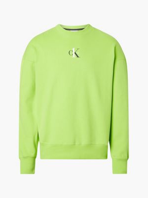 calvin klein green hoodie