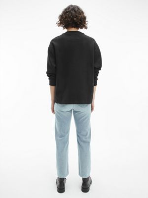 CK BLACK Unisex Oversized Logo Sweatshirt for unisex CALVIN KLEIN JEANS