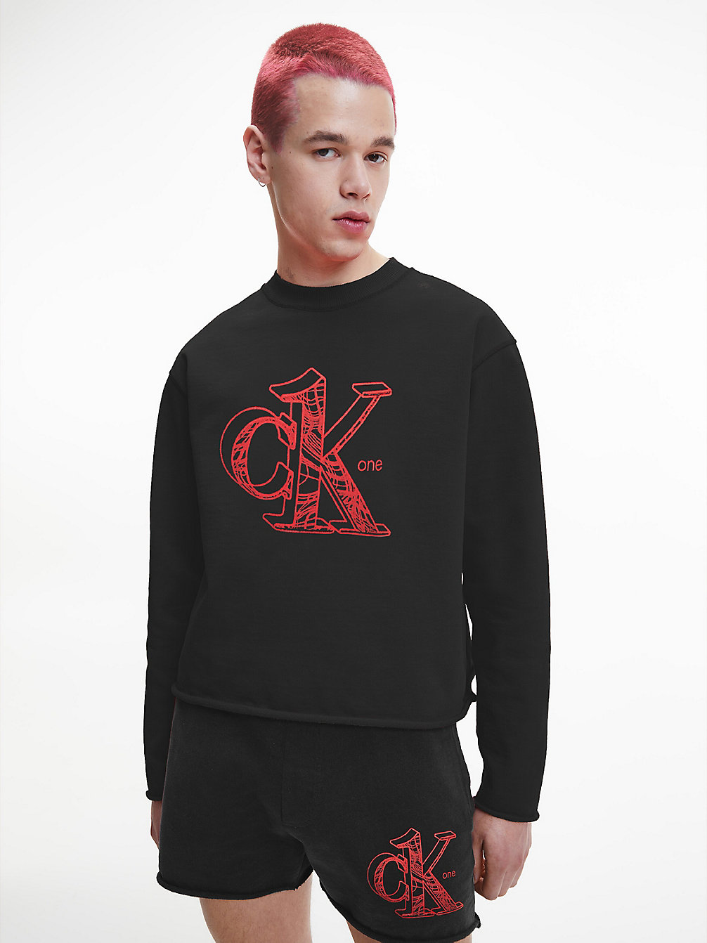 CK BLACK > Unisex Sweatshirt Van Gerecycled Katoen - CK One > undefined unisex - Calvin Klein