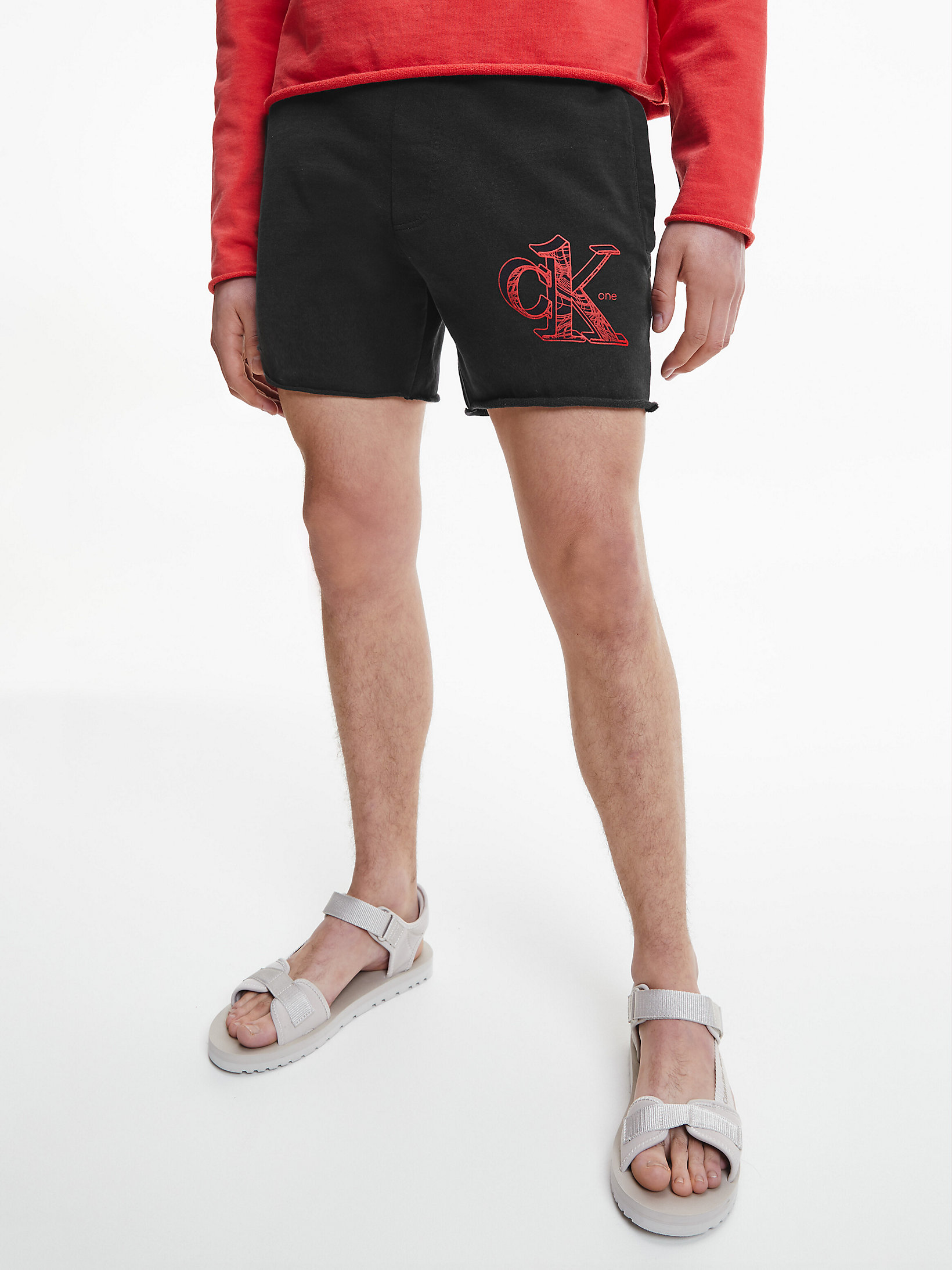 CK Black Unisex Recycled Cotton Shorts - CK One undefined unisex Calvin Klein