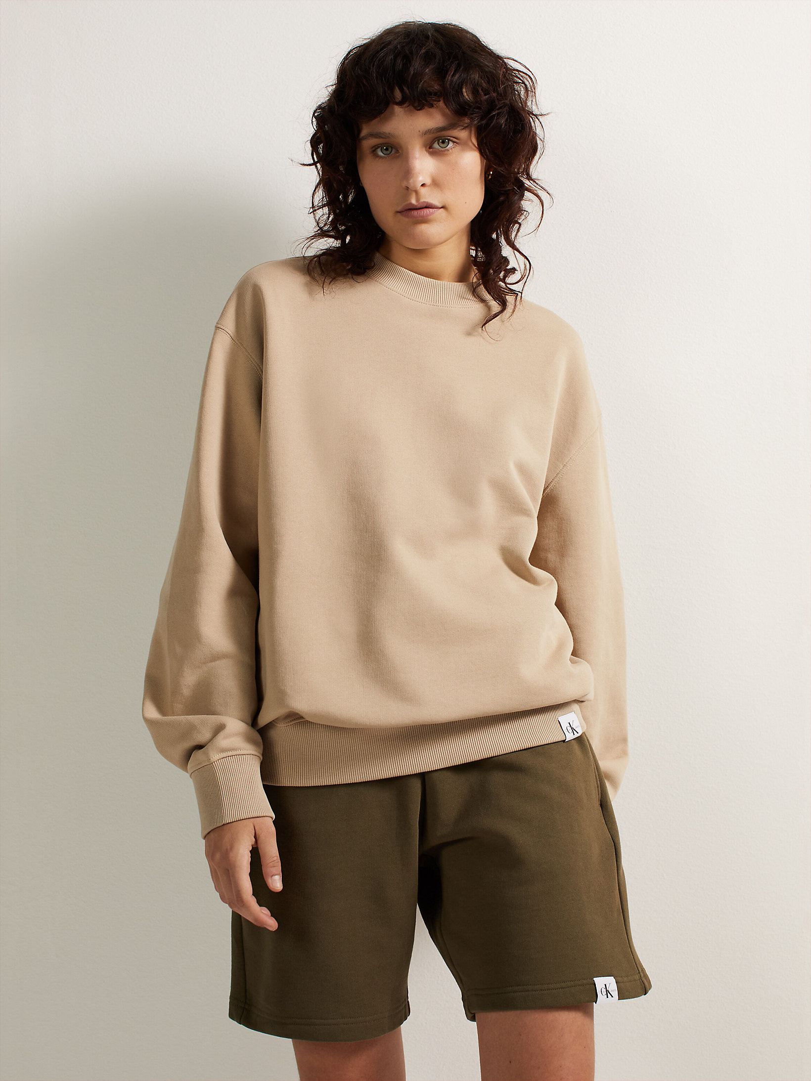 Sandalwood Unisex Organic Cotton Sweatshirt undefined unisex Calvin Klein