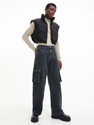 CK BLACK Unisex Reversible Puffer Gilet for unisex CALVIN KLEIN JEANS