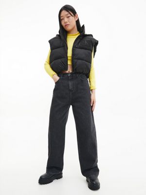 CK BLACK Unisex Reversible Puffer Gilet for unisex CALVIN KLEIN JEANS