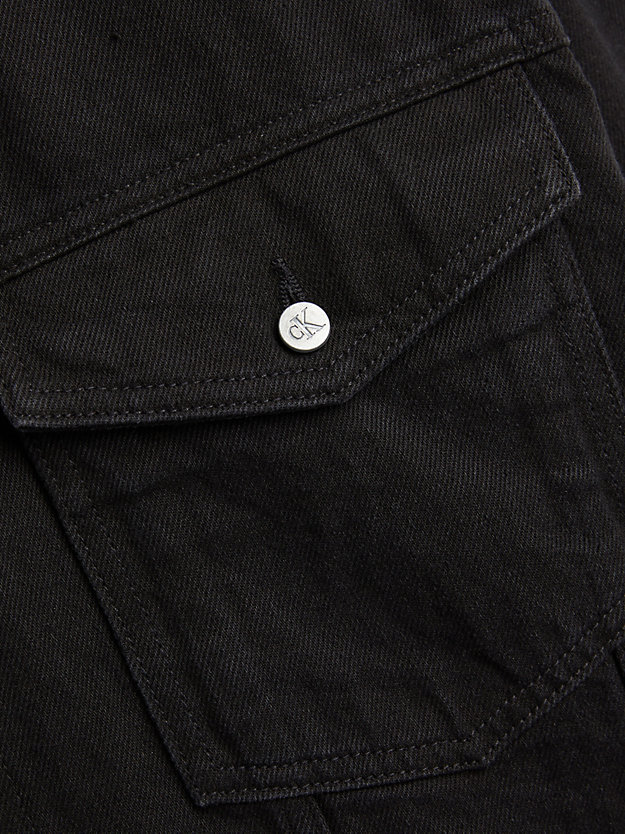 DENIM BLACK Giacca di jeans oversize unisex da unisex CALVIN KLEIN JEANS