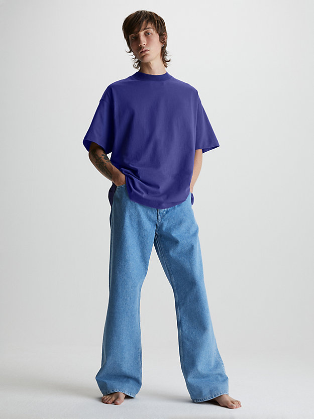 orient blue unisex oversized-t-shirt für unisex - calvin klein jeans