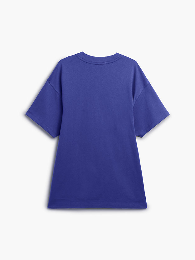 ORIENT BLUE T-shirt unisex oversize dla Unisex CALVIN KLEIN JEANS