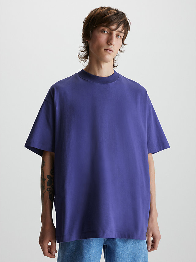 Orient Blue Unisex Oversized T-Shirt undefined unisex Calvin Klein