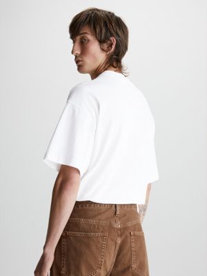 BRIGHT WHITE Camiseta oversized unisex de unisex CALVIN KLEIN JEANS