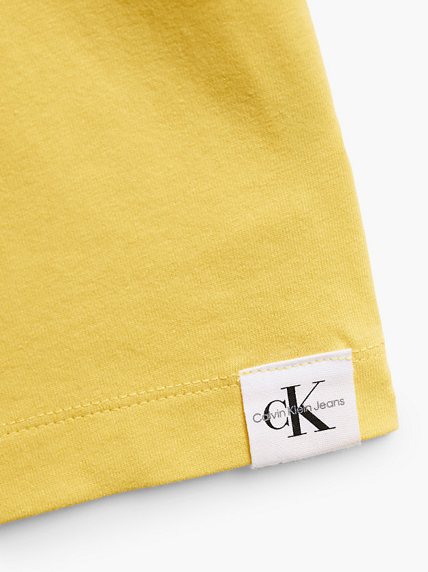 sunlit yellow unisex oversized t-shirt for unisex calvin klein jeans