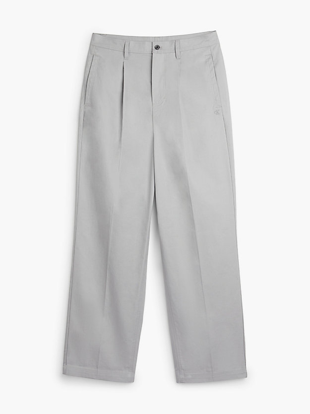 pantalones de sarga de algodón unisex zinc alloy de unisex calvin klein jeans