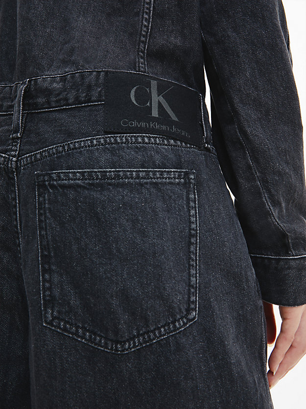 ck black unisex denim jumpsuit for unisex calvin klein jeans