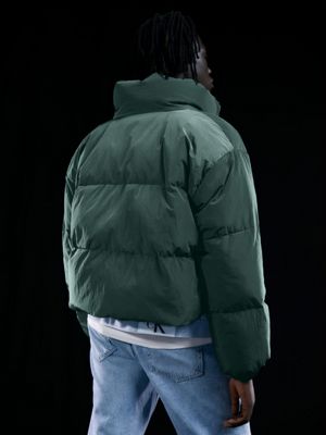 men cropped puffer jacket