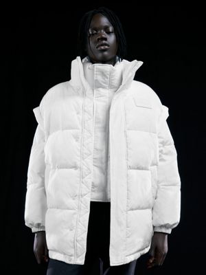 Calvin klein men's hot sale oversized puffer coat