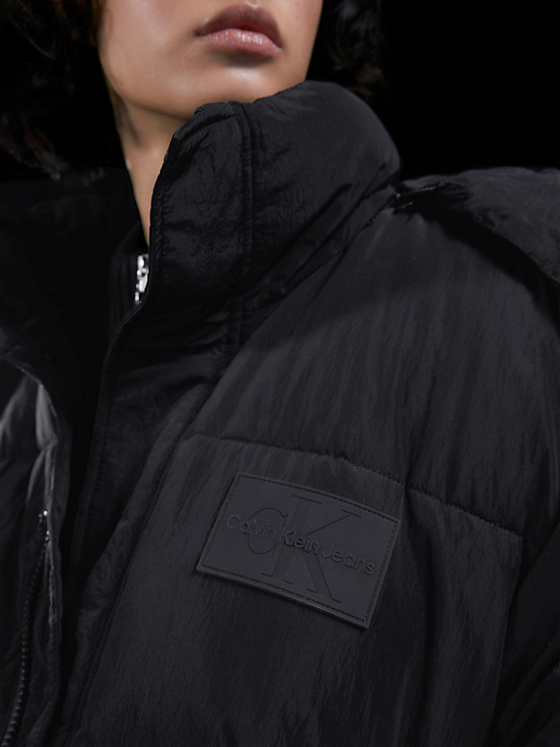CK BLACK Unisex Padded Puffer Jacket for unisex CALVIN KLEIN JEANS