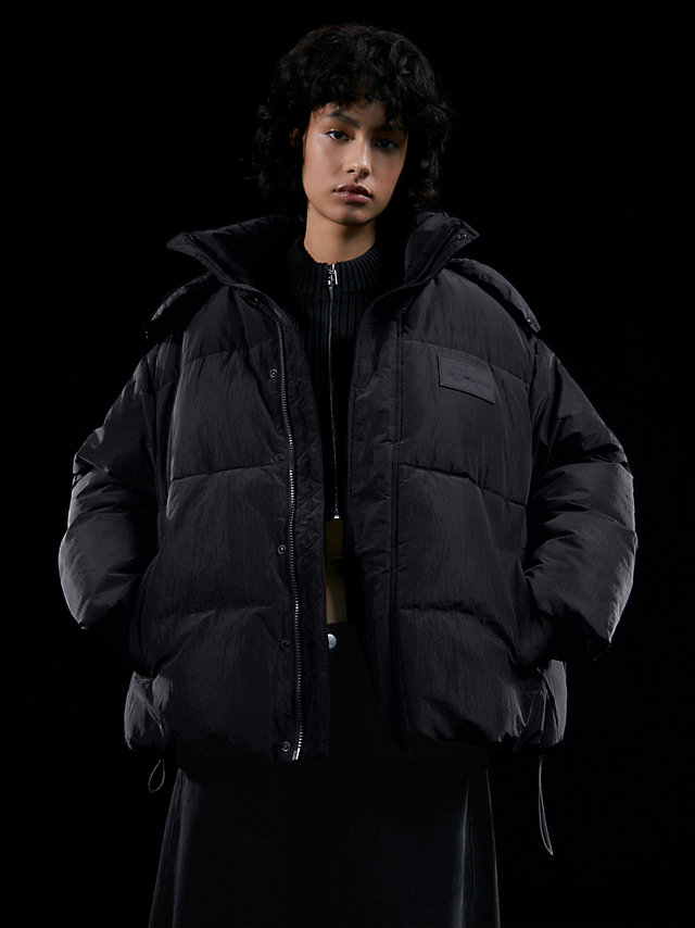 CK Black Unisex Padded Puffer Jacket undefined unisex Calvin Klein