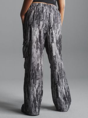 Shell Tie Dye Printed Cargo Pants