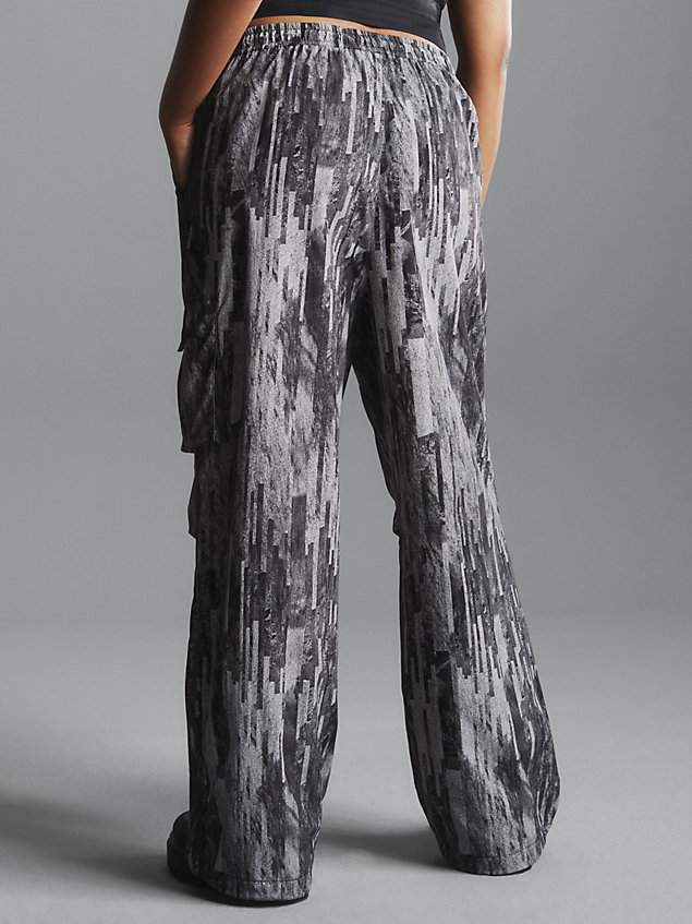 grey unisex cargobroek met print voor unisex - calvin klein jeans