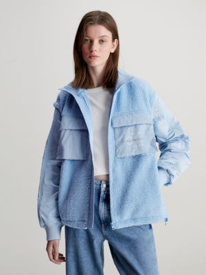 Light blue 2024 sherpa jacket