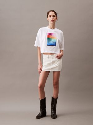 Kastiges Unisex-T-Shirt mit Logo - Pride Calvin Klein® | J40J400391YAF