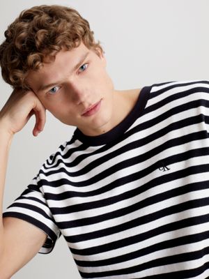 T-shirts Calvin Klein Jeans Stripe Colorblock T-Shirt White