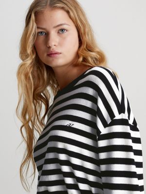 Calvin klein outlet striped t shirt