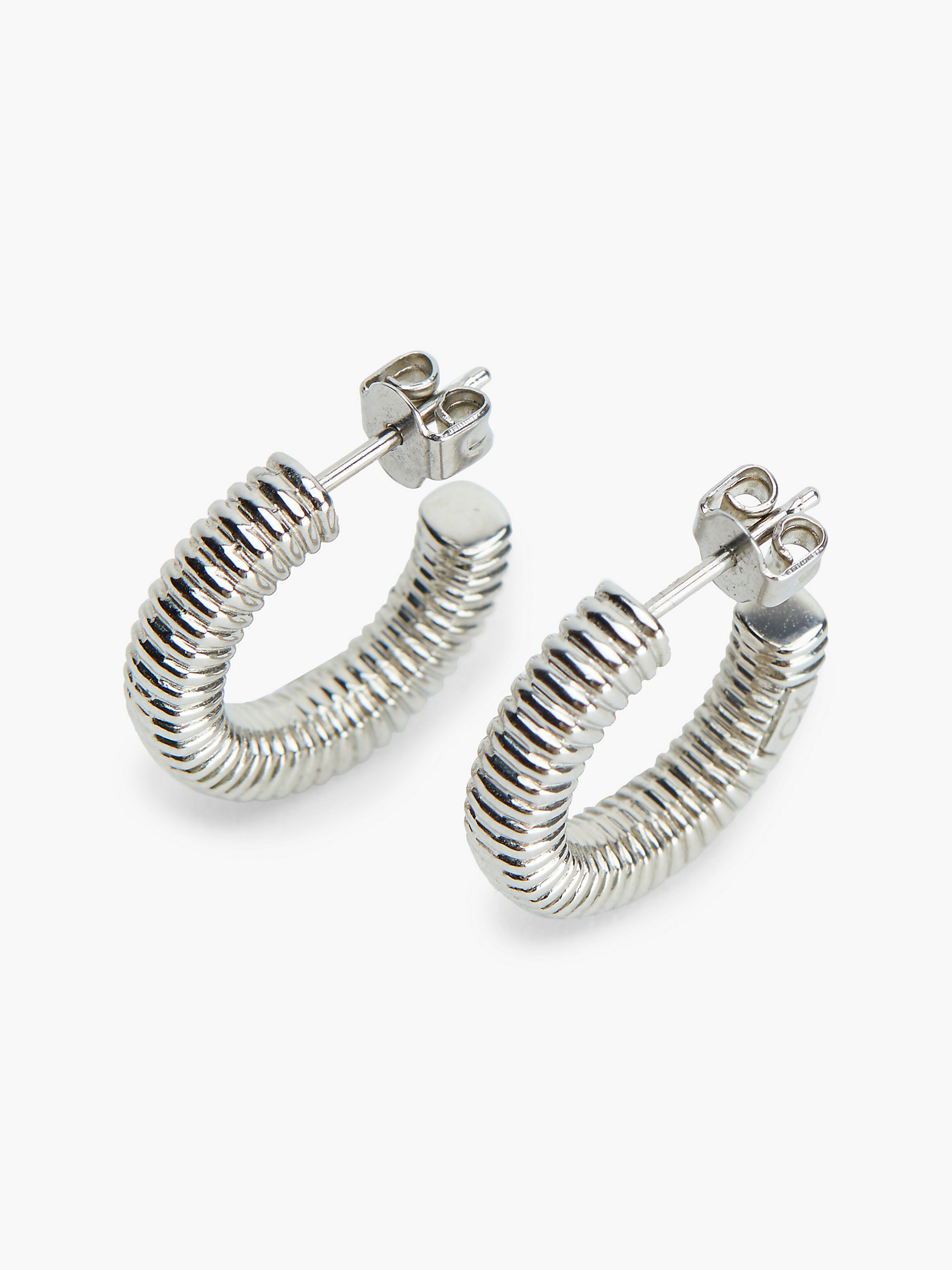 Silver Earrings - Playful Repetition undefined women Calvin Klein