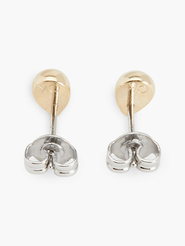 gold earrings - sculptured drops for women calvin klein