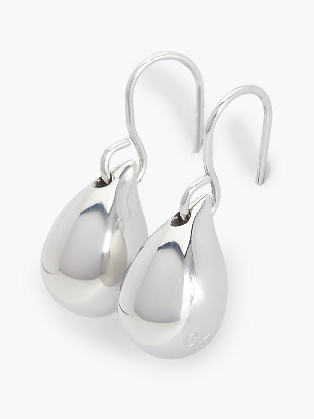 pendientes - sculptured drops silver de mujeres calvin klein