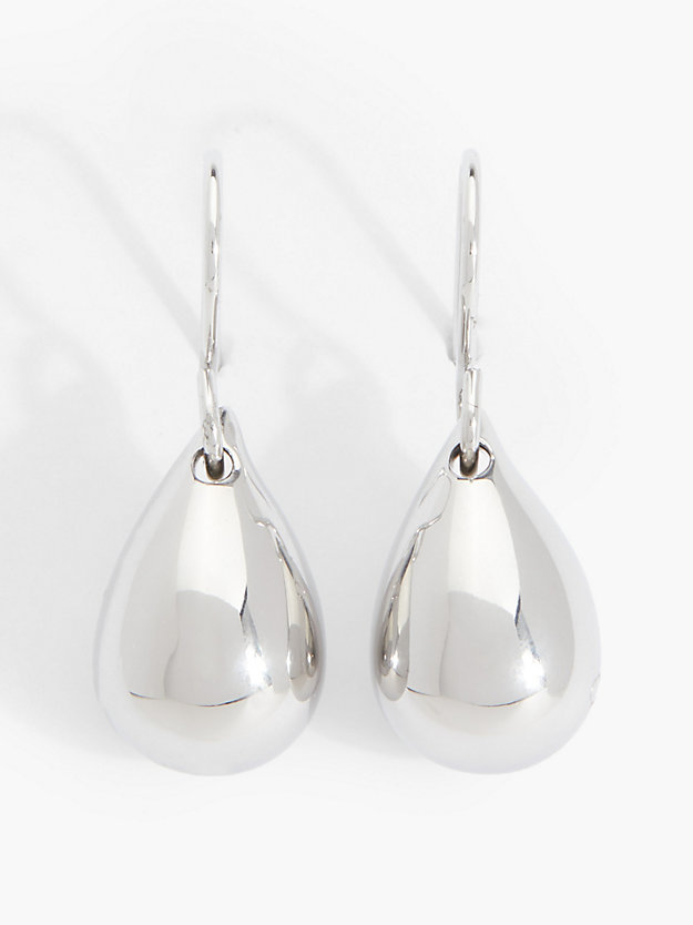 pendientes - sculptured drops silver de mujeres calvin klein