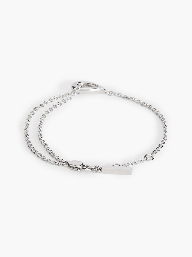 bracelet - sculptured drops silver pour femmes calvin klein