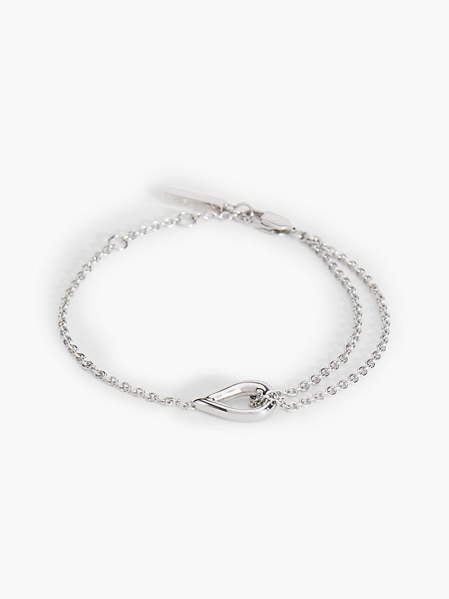 silver armband - sculptured drops für damen - calvin klein