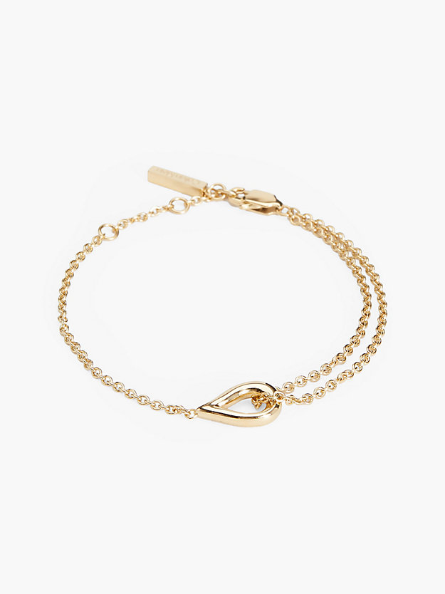 bracelet - sculptured drops gold pour femmes calvin klein