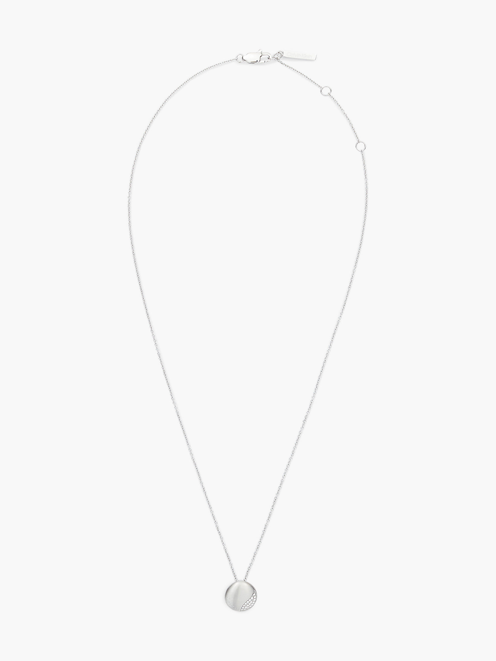 Silver Necklace - Minimal Circular undefined women Calvin Klein